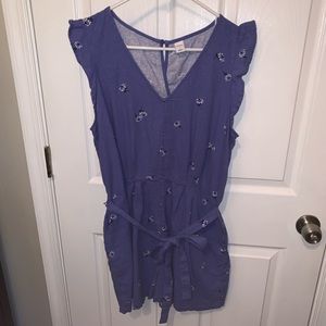Old Navy Floral Romper - Periwinkle - Size L
